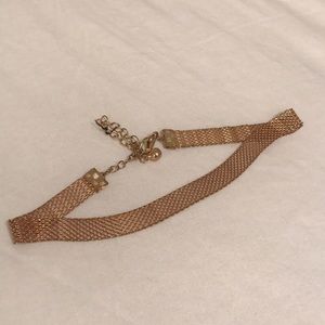 Gold mesh choker